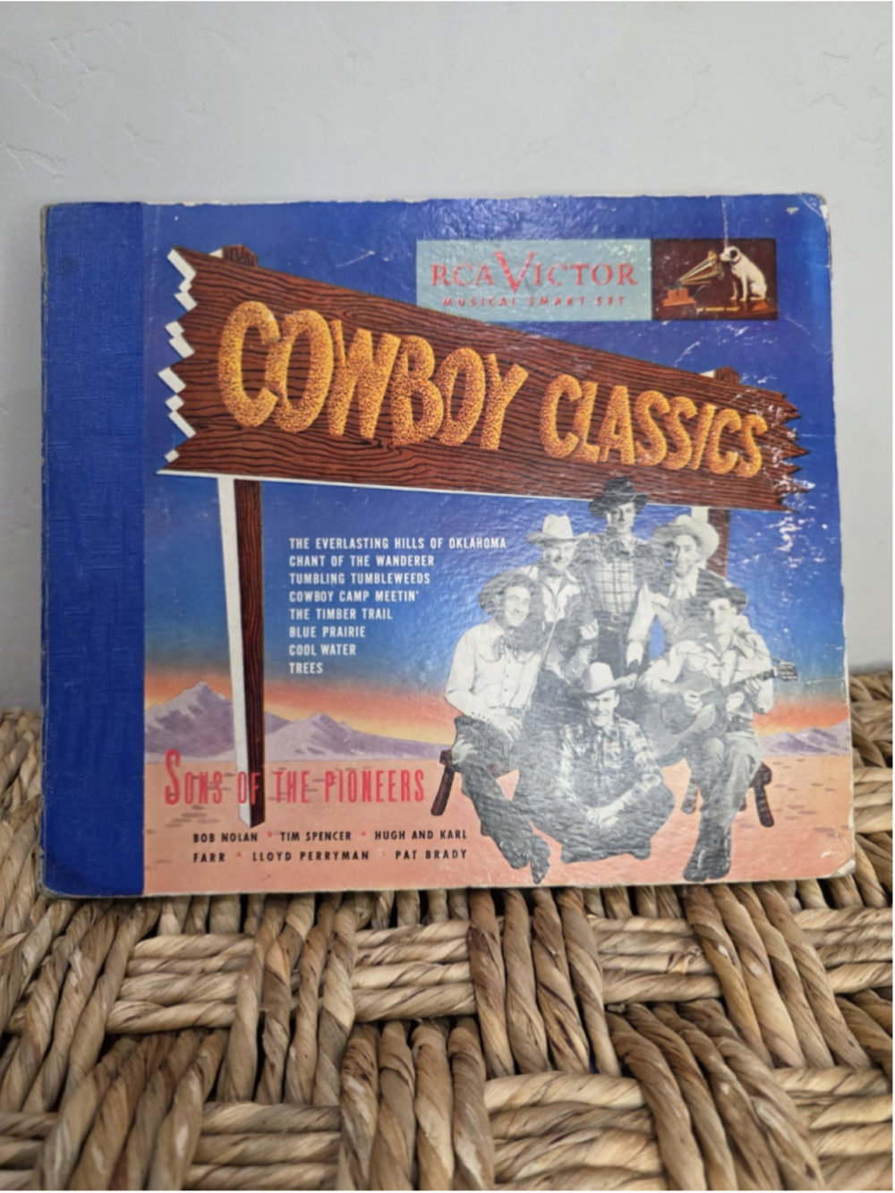 VTG RCA Victor Cowboy Classics Son Of The Pioneers Set P-168 3 Out Of 4 Records